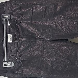 William Rast Black Denim Glitter Jacket and Pants Set